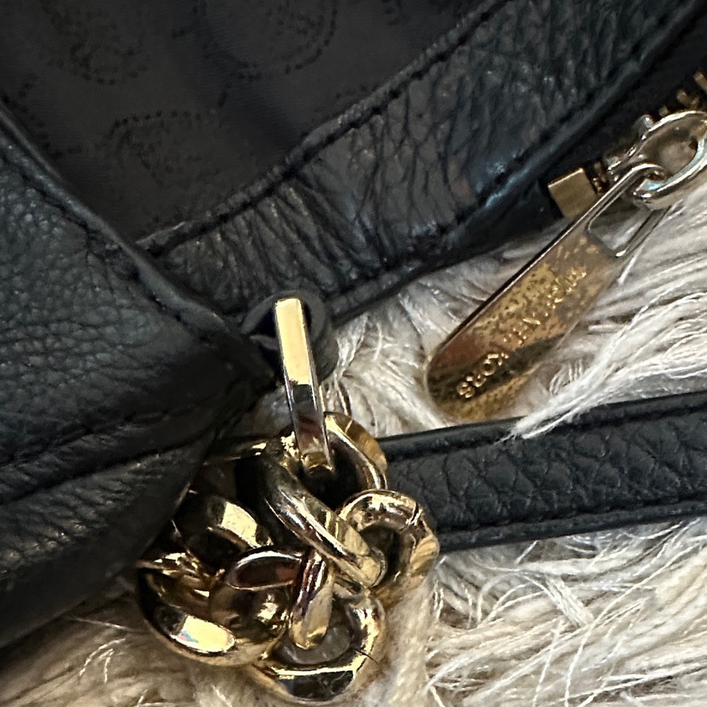 Michael Kors Black Crossbody Bag with Gold Accents - Picture 6 of 16